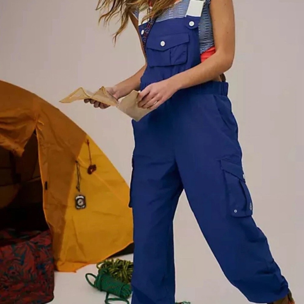 NWOT FP Movement by Free People Blue Jumpsuit